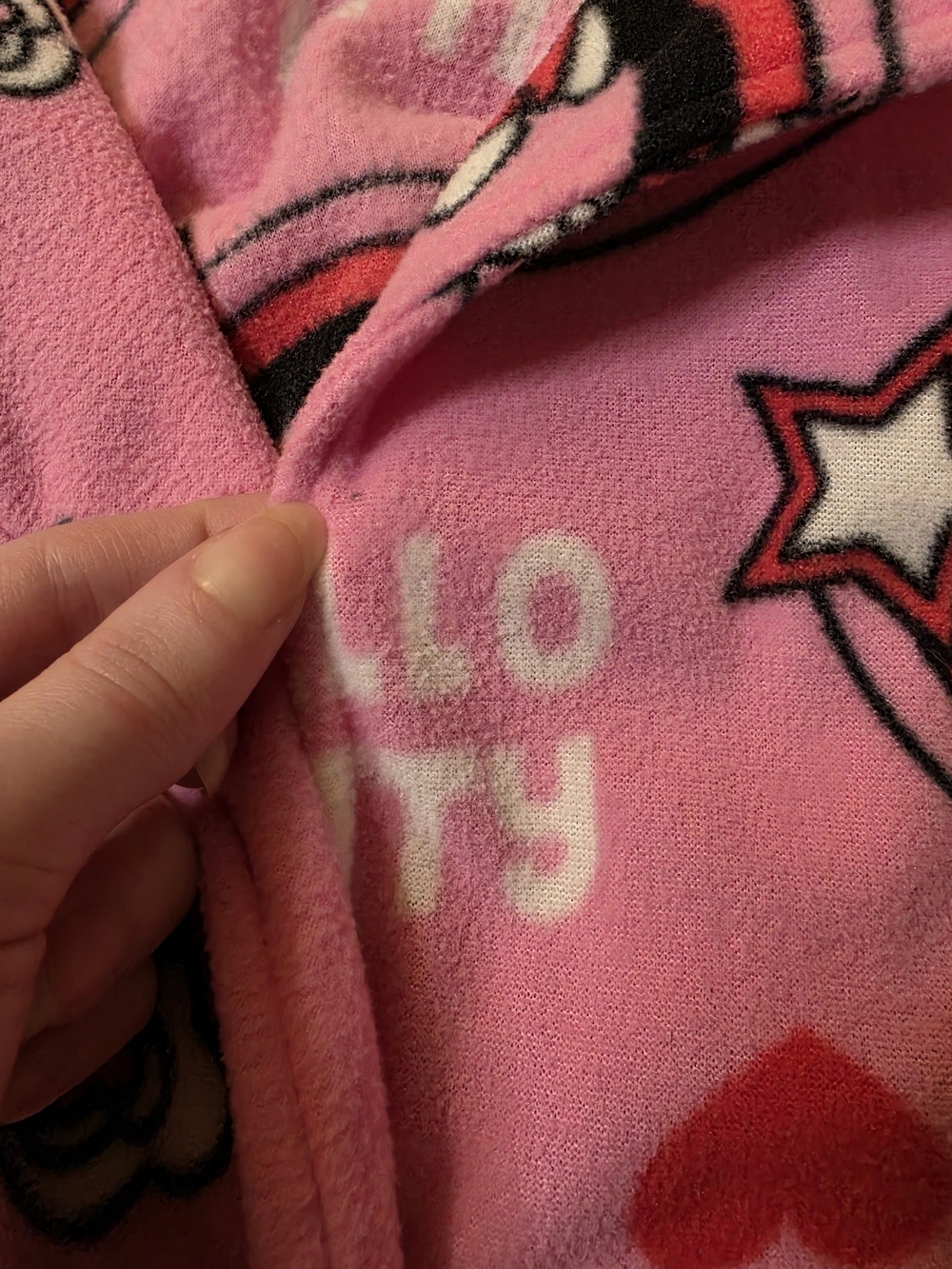 Rare 2007 Y2K Hello Kitty Pink Button Down Pajama Top - Picture 4 of 9
